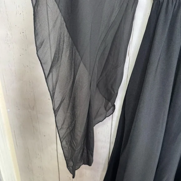 Scarlett Darkness Black Gothic Maxi Dress Witchy Dark Academia Whimsigoth Soft - Picture 7 of 16